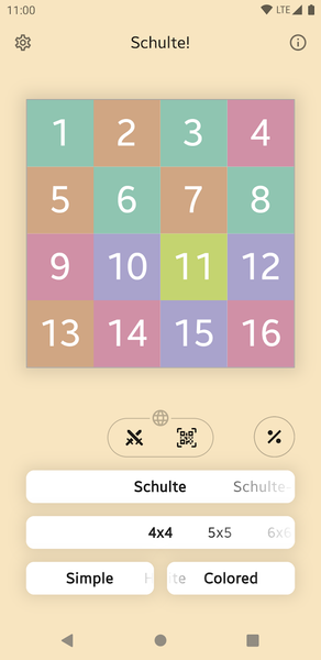 Schulte Online - Gameplay image of android game