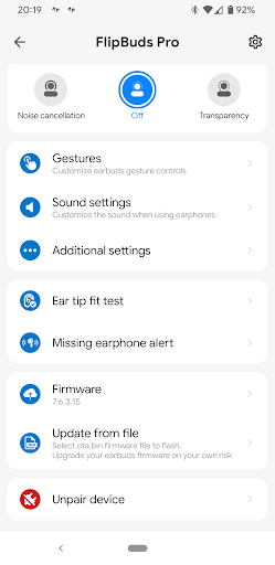 My Buds M8 - Image screenshot of android app