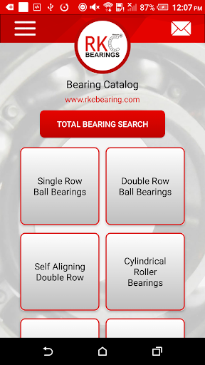 RKC Bearings - Image screenshot of android app