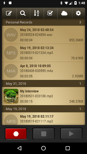 Voice Record Pro - عکس برنامه موبایلی اندروید