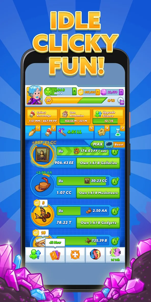 AdVenture Ages: Idle Clicker - Gameplay image of android game