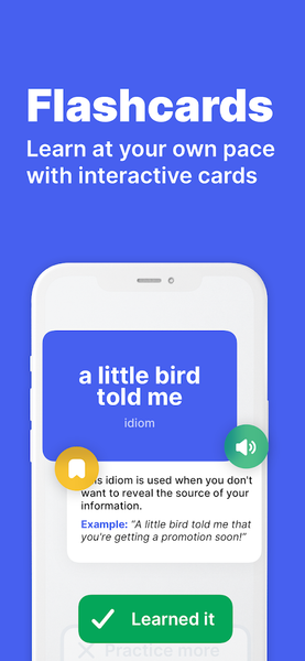 English Idioms & Slangs - عکس برنامه موبایلی اندروید