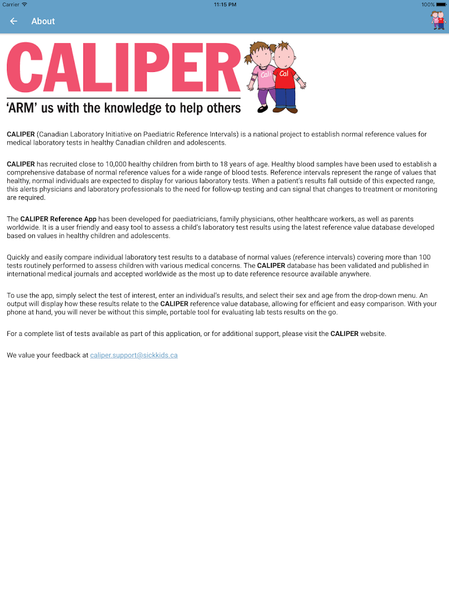 CALIPER App - عکس برنامه موبایلی اندروید