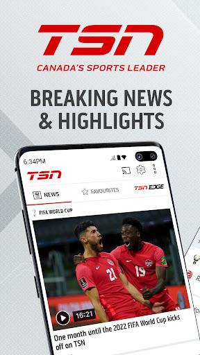 TSN: NFL, NHL, NBA, CFL & more - عکس برنامه موبایلی اندروید