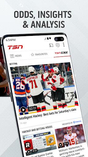 TSN: NFL, NHL, NBA, CFL & more - عکس برنامه موبایلی اندروید