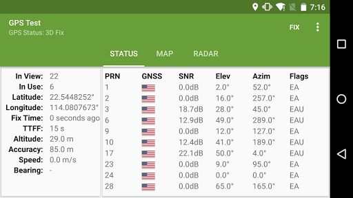 GPS Test - عکس برنامه موبایلی اندروید