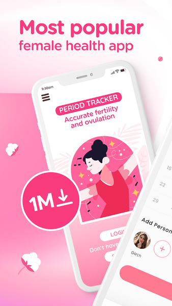 Period tracker & calculator - عکس برنامه موبایلی اندروید