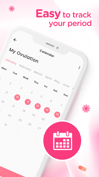 Period tracker & calculator - عکس برنامه موبایلی اندروید