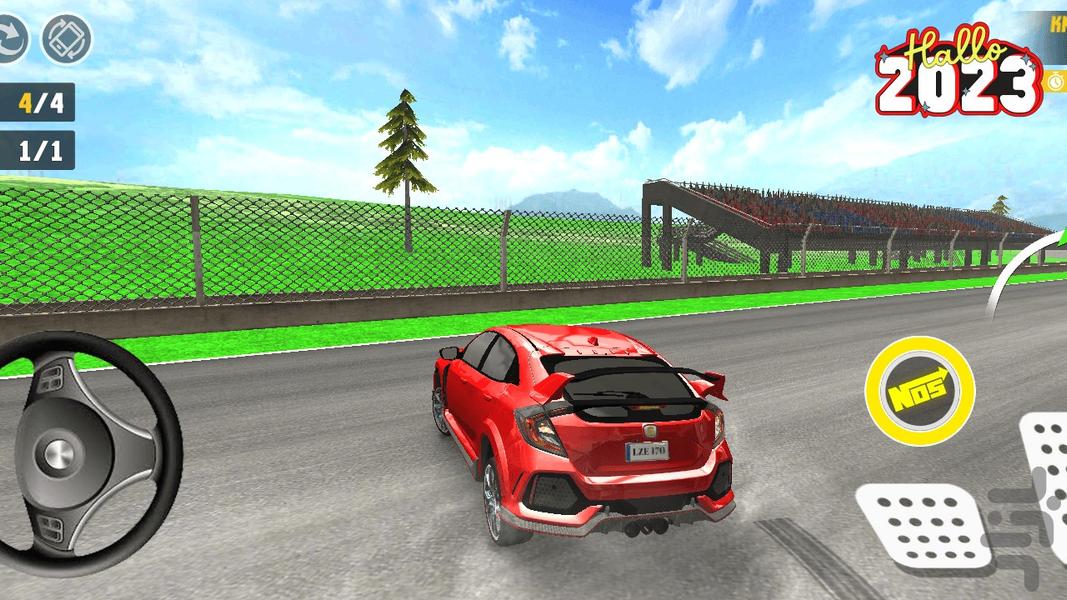 Racing in Car2 - Gameplay image of android game