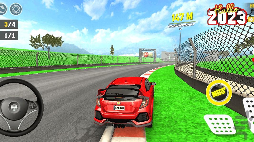 Racing in Car2 - Gameplay image of android game