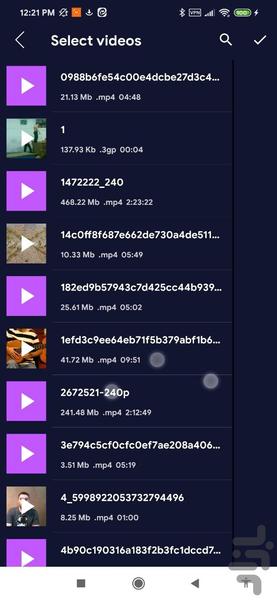 برش فیلم - Image screenshot of android app