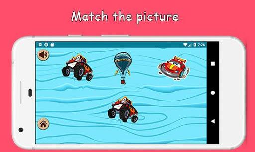 Baby puzzle game - Vehicles - عکس برنامه موبایلی اندروید