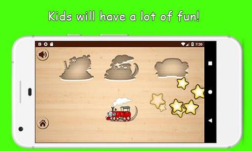 Baby puzzle game - Vehicles - عکس برنامه موبایلی اندروید