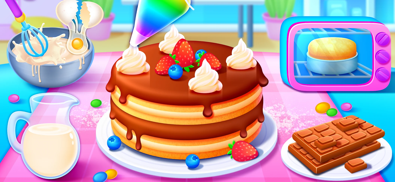 Cake Cooking Games for Kids 2+ - عکس بازی موبایلی اندروید