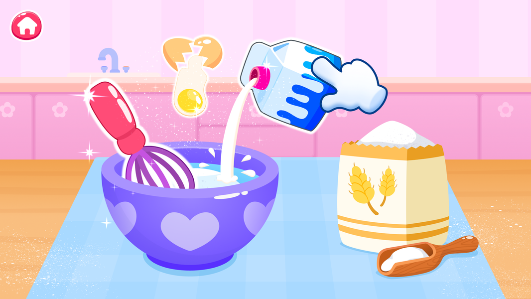 Cake Cooking Games for Kids 2+ - Gameplay image of android game