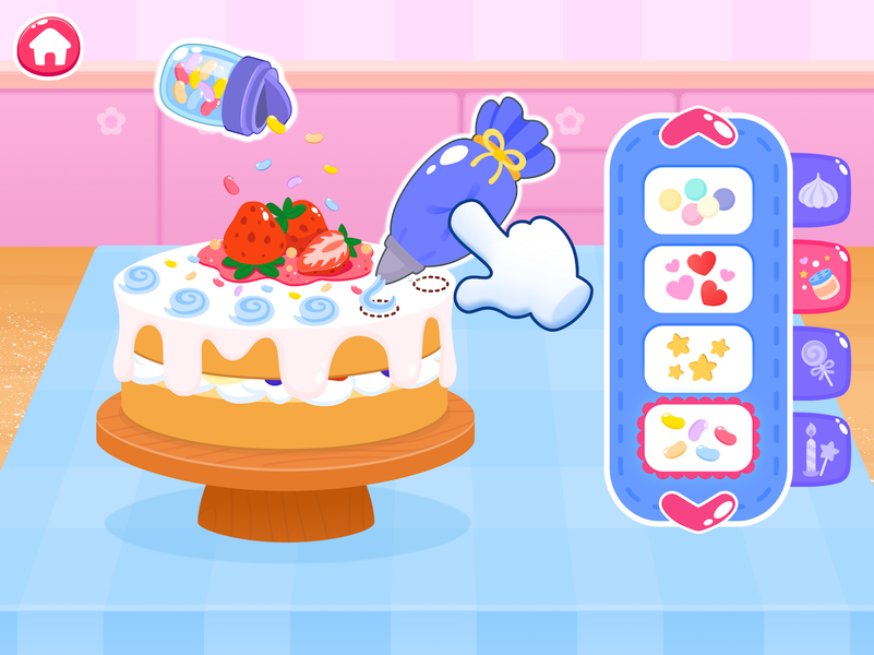 Cake Cooking Games for Kids 2+ - Gameplay image of android game