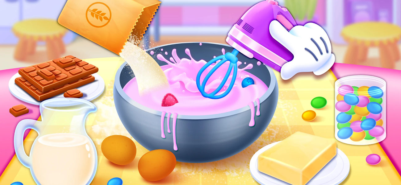 Cake Cooking Games for Kids 2+ - Gameplay image of android game