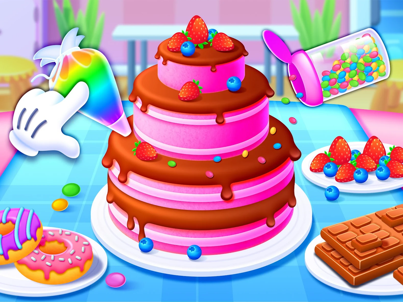 Cake Cooking Games for Kids 2+ - Gameplay image of android game