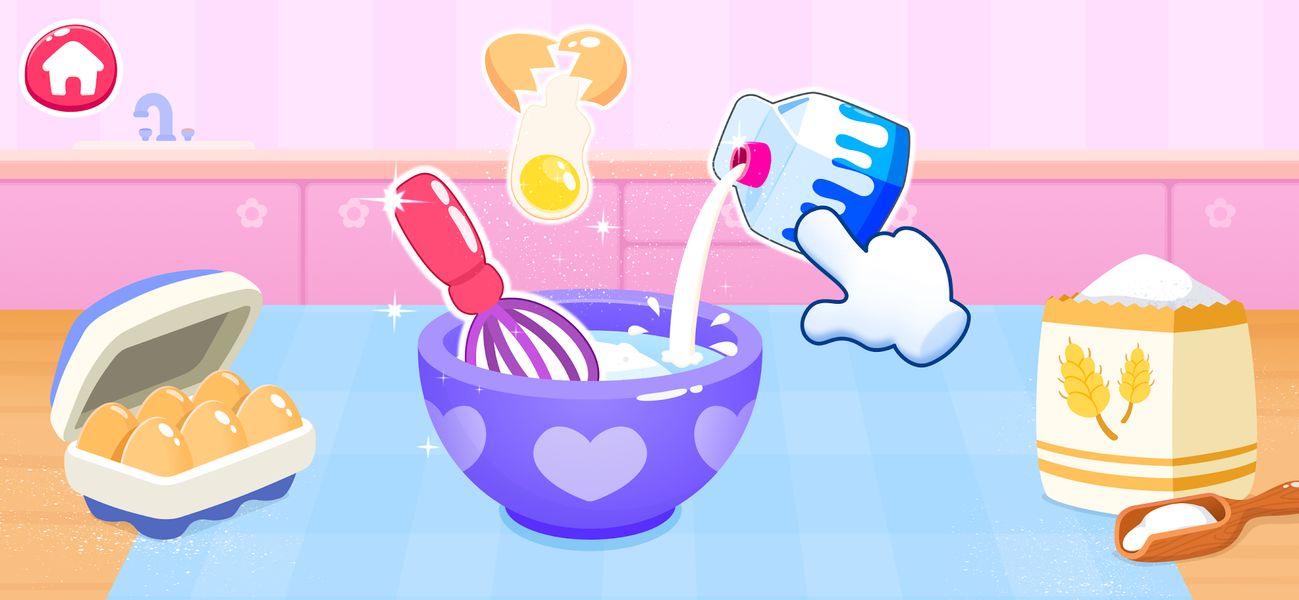 Cake Cooking Games for Kids 2+ - Gameplay image of android game