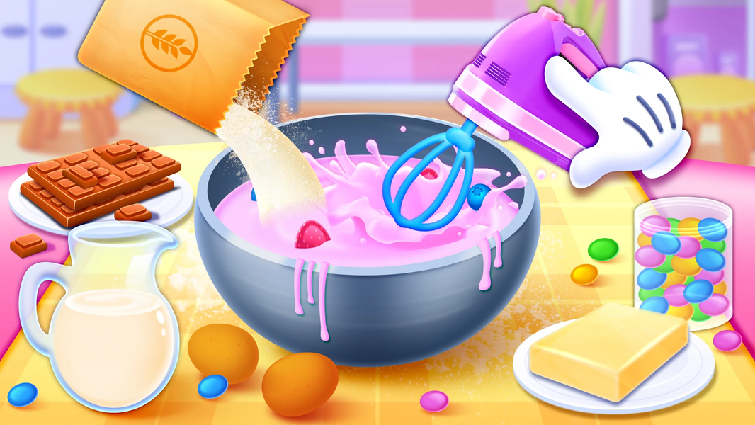 Cake Cooking Games for Kids 2+ - Gameplay image of android game