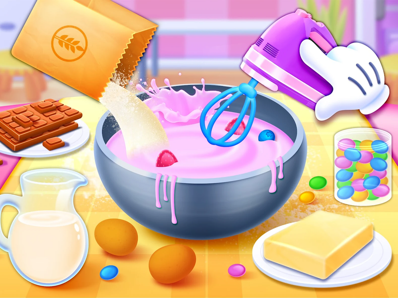 Cake Cooking Games for Kids 2+ - Gameplay image of android game