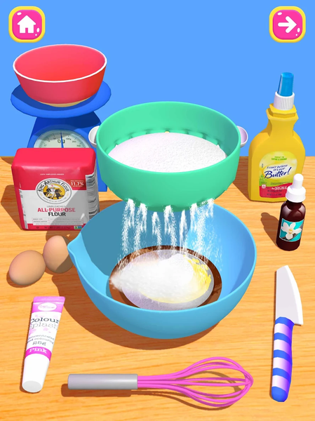Cake Games: DIY Food Games ۳D - عکس بازی موبایلی اندروید