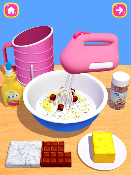 Cake Games: DIY Food Games 3D - عکس بازی موبایلی اندروید