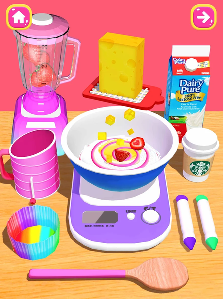 Cake Games: DIY Food Games 3D - Gameplay image of android game