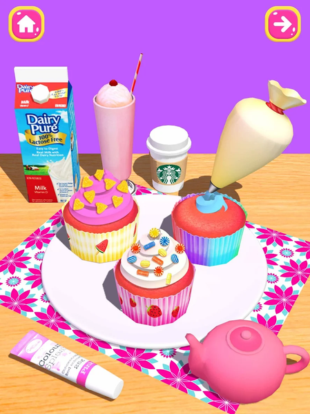 Cake Games: DIY Food Games ۳D - عکس بازی موبایلی اندروید