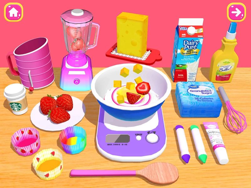 Cake Games: DIY Food Games ۳D - عکس بازی موبایلی اندروید