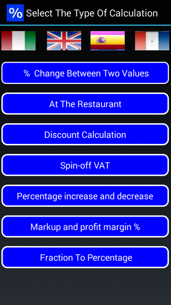 Percentages Calculator - Image screenshot of android app