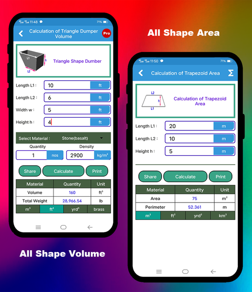 Civil Calculation App - عکس برنامه موبایلی اندروید