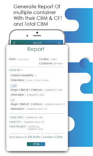 CBM Calculator-Volume (CBM & CFT) Weight (kg&lb) - Image screenshot of android app