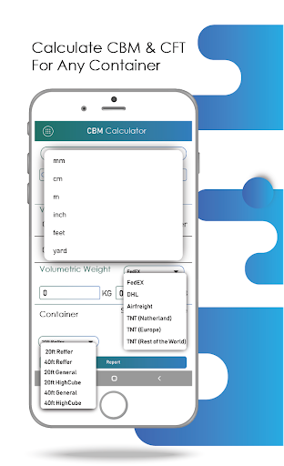 CBM Calculator-Volume (CBM & CFT) Weight (kg&lb) - عکس برنامه موبایلی اندروید