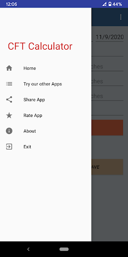 CFT calculator - cubic feet - Image screenshot of android app