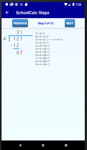 Long Division Calculator - عکس برنامه موبایلی اندروید