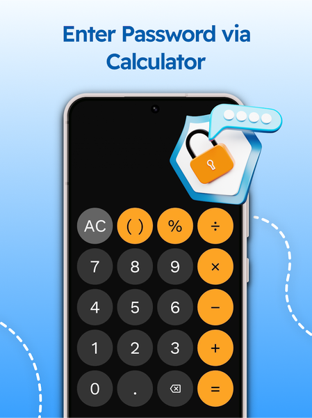 SafeCalc - Calculator Lock - عکس برنامه موبایلی اندروید