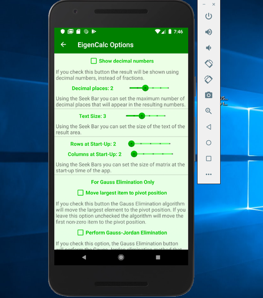 Eigenvalues Calculator - عکس برنامه موبایلی اندروید