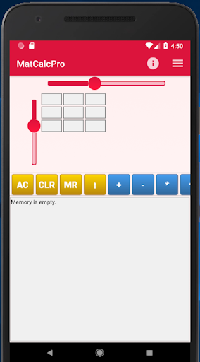 Matrix Calculator (Matrices) - Image screenshot of android app