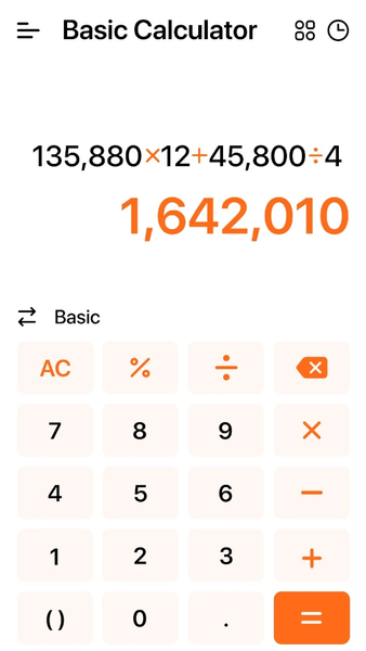 Calculator - Image screenshot of android app