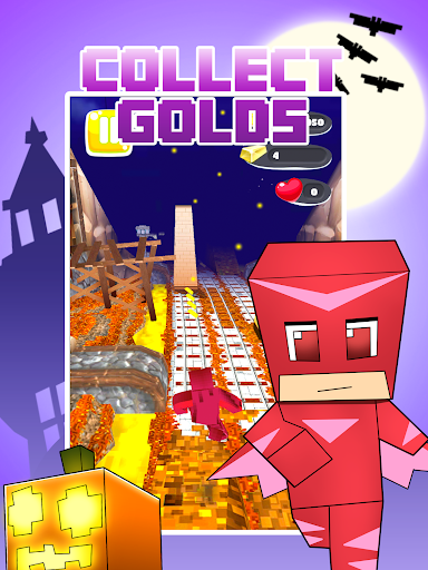 Pixel Mask Superhero Craft Run - Gameplay image of android game