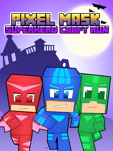 Pixel Mask Superhero Craft Run - عکس بازی موبایلی اندروید