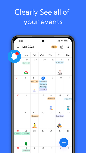 Calendar - عکس برنامه موبایلی اندروید