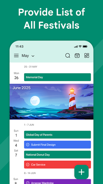 Calendar 2025 - Image screenshot of android app