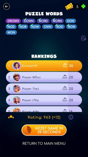 Words - Freestyle - عکس بازی موبایلی اندروید