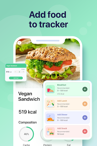AI Calorie Counter App - عکس برنامه موبایلی اندروید