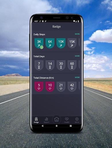 Pedometer - Step Counter & Pacer Calorie Burner - عکس برنامه موبایلی اندروید