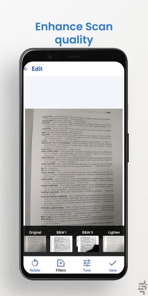 اسکنر اسناد - عکس برنامه موبایلی اندروید