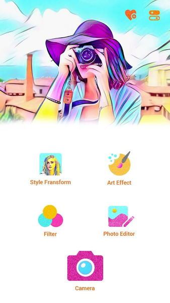 Art Cam Art Editor,cartoon cam - Image screenshot of android app