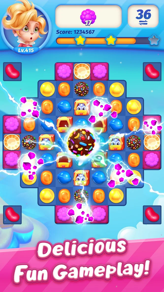 Sweets Match - عکس بازی موبایلی اندروید